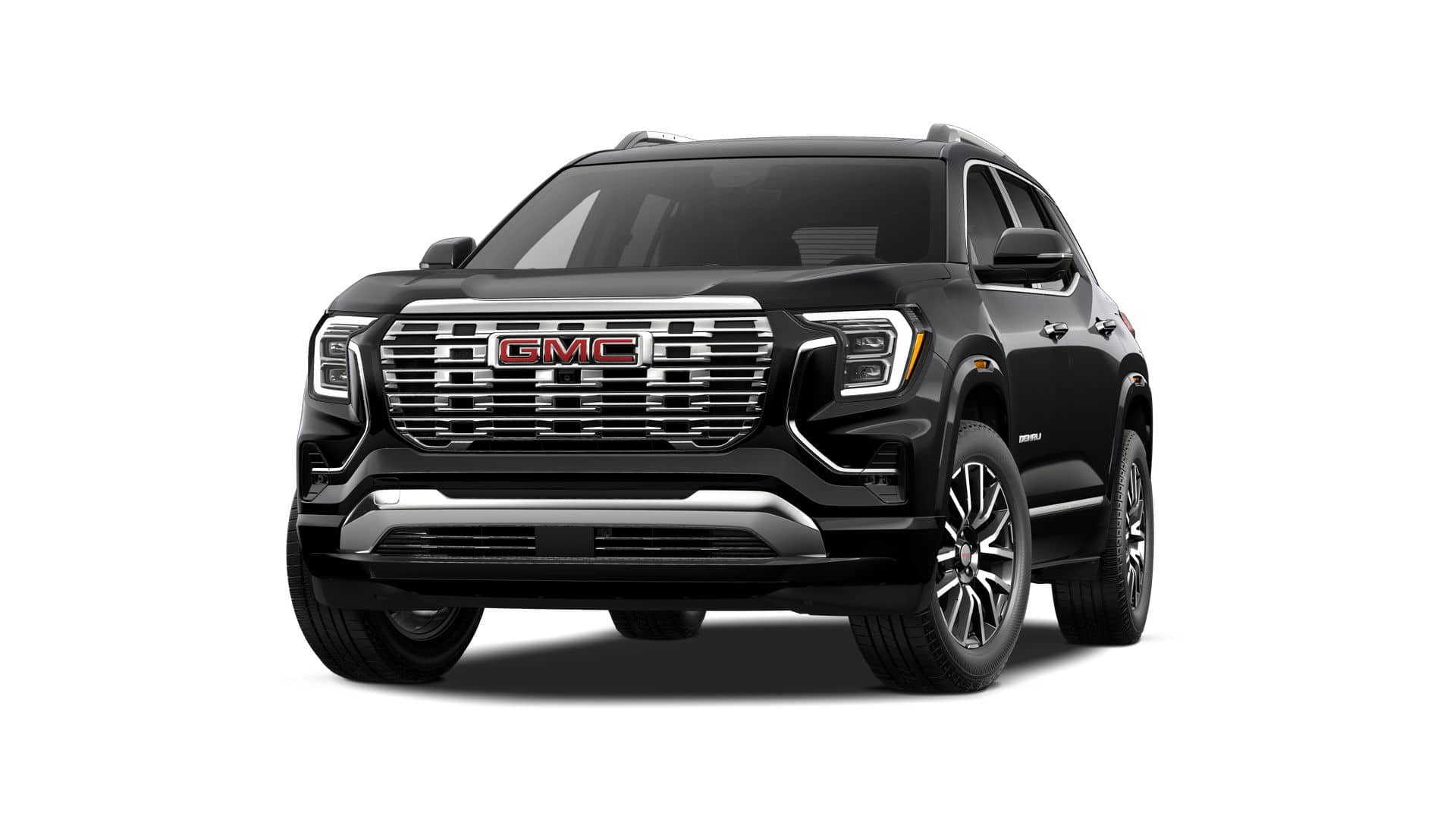 2027 GMC Terrain AWD Denali in Ebony Twilight Metallic — front three-quarter view